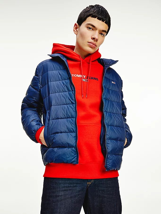 Tommy Hilfiger Packable Lette Down Filled Quilted Jakke Herre Blå | DPVSWE-409