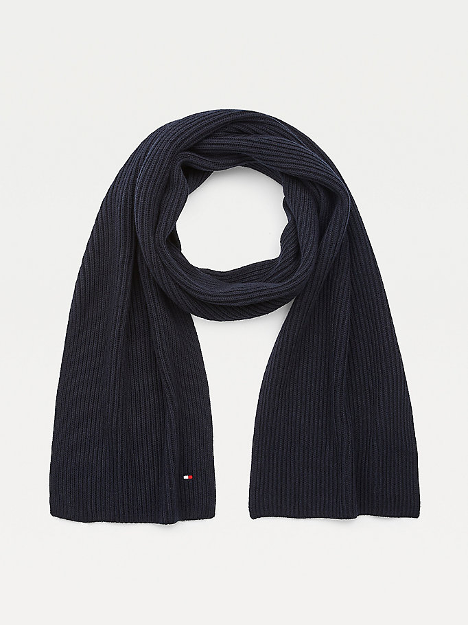 Tommy Hilfiger Pima Bomull Cashmere Skjerf Herre Blå | SULZHN-679