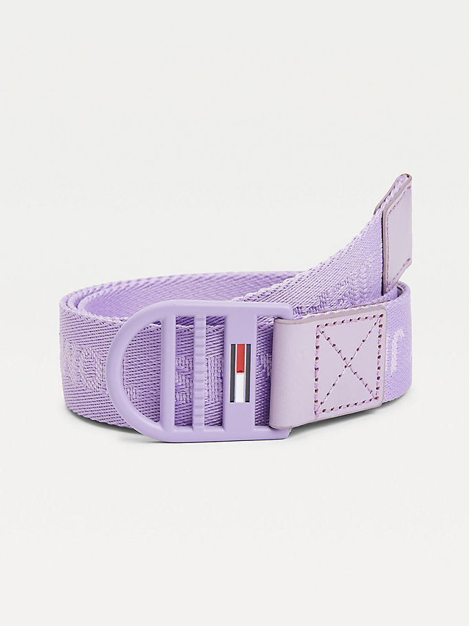 Tommy Hilfiger Recycled Repeat Logo Webbing Belte Dame Lilla | NKOHDS-065