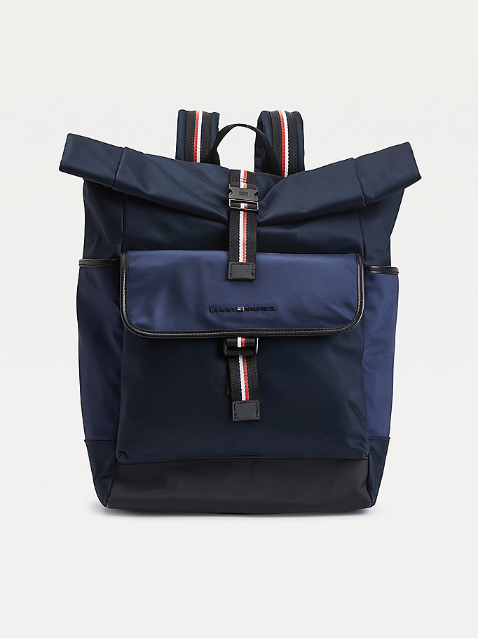 Tommy Hilfiger Roll- Ryggsekk Herre Blå | PMCTRY-316