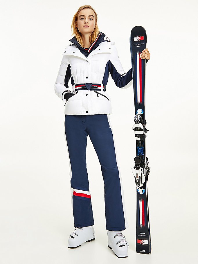 Tommy Hilfiger Rossignol Tonal Ski Frakker Dame Hvite | SWDPMN-563