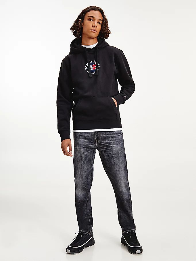 Tommy Hilfiger Signature Logo Hettegensere Herre Svarte | DJEZAM-329