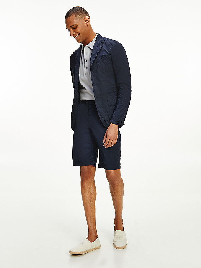 Tommy Hilfiger Slim Fit Bermuda Shorts Herre Blå | MAHRIZ-301