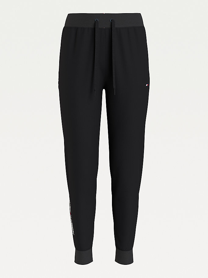 Tommy Hilfiger Sports Organic Bomull Joggers Dame Svarte | YXPOBN-576