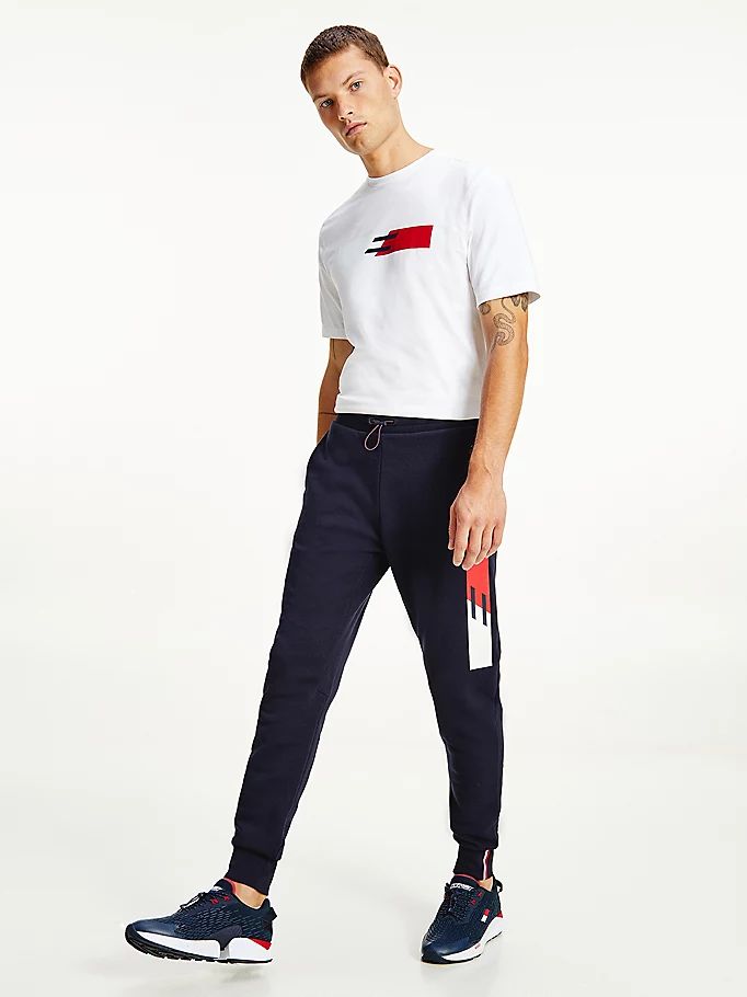 Tommy Hilfiger Sports Th Cool Flex Logo Bukser Herre Blå | RQVSFP-652