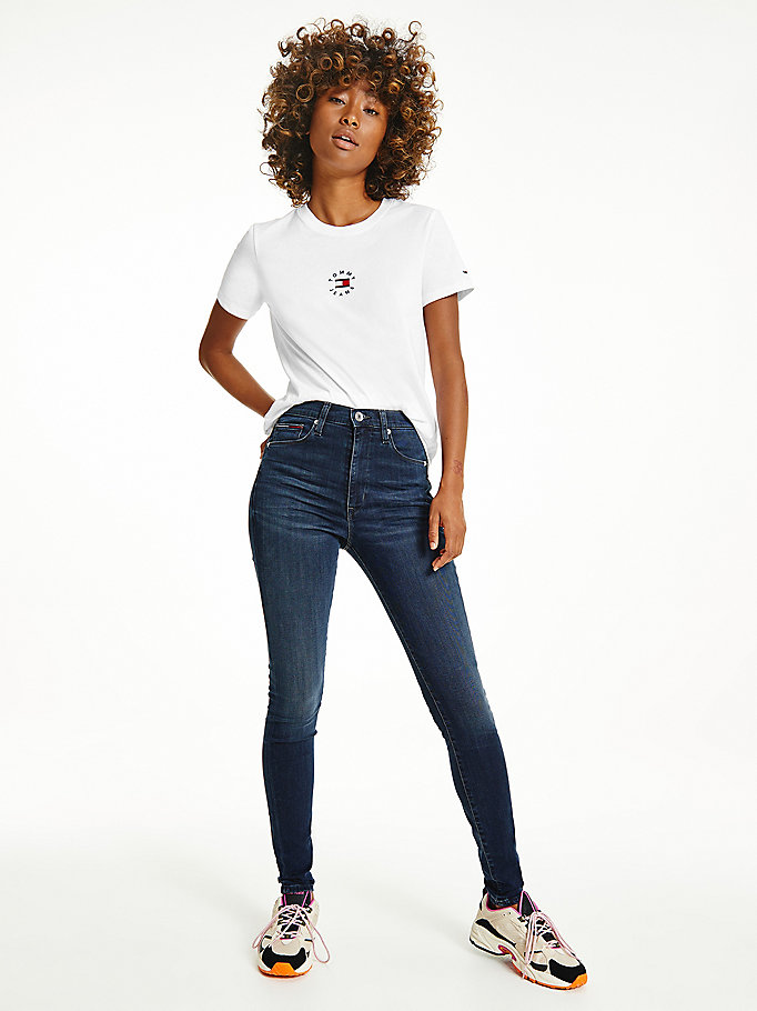 Tommy Hilfiger Sylvia High Rise Skinny Jeans Dame Blå | GLYUDJ-231