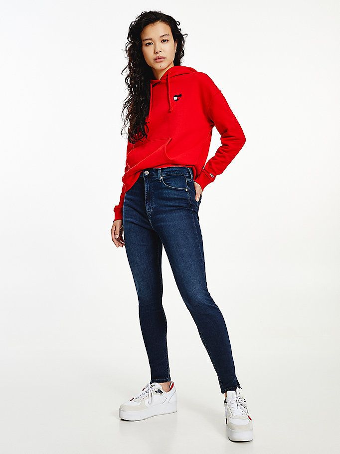 Tommy Hilfiger Sylvia High Rise Skinny Jeans Dame Blå | HDXPZC-789