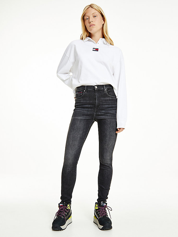 Tommy Hilfiger Sylvia High Rise Super Skinny Jeans Dame Blå | BIAHND-735