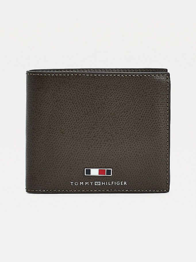 Tommy Hilfiger Th Business Card And Coin Lommebok Herre Brune | EAQGDR-076