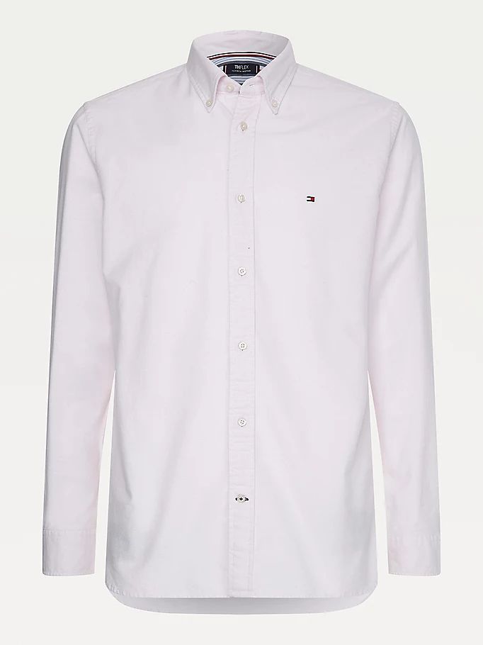 Tommy Hilfiger Th Flex Oxford Skjorte Herre Rosa | BNGUHQ-250