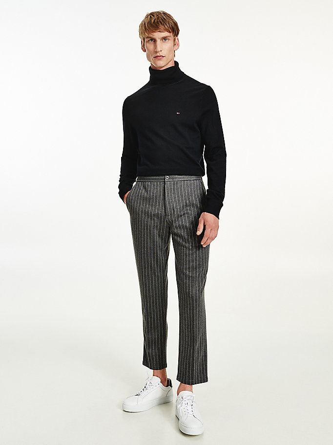 Tommy Hilfiger Th Flex Relaxed Pinstripe Bukser Herre Grå | WXVGLI-785