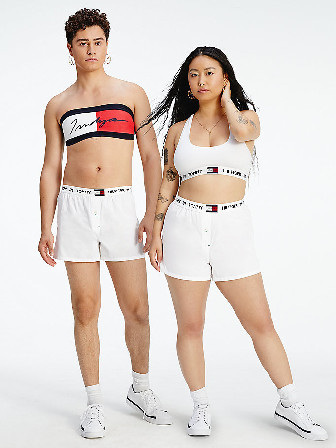 Tommy Hilfiger Tommyxindya Bokser Dameundertøy Dame Hvite | PTDFAI-271