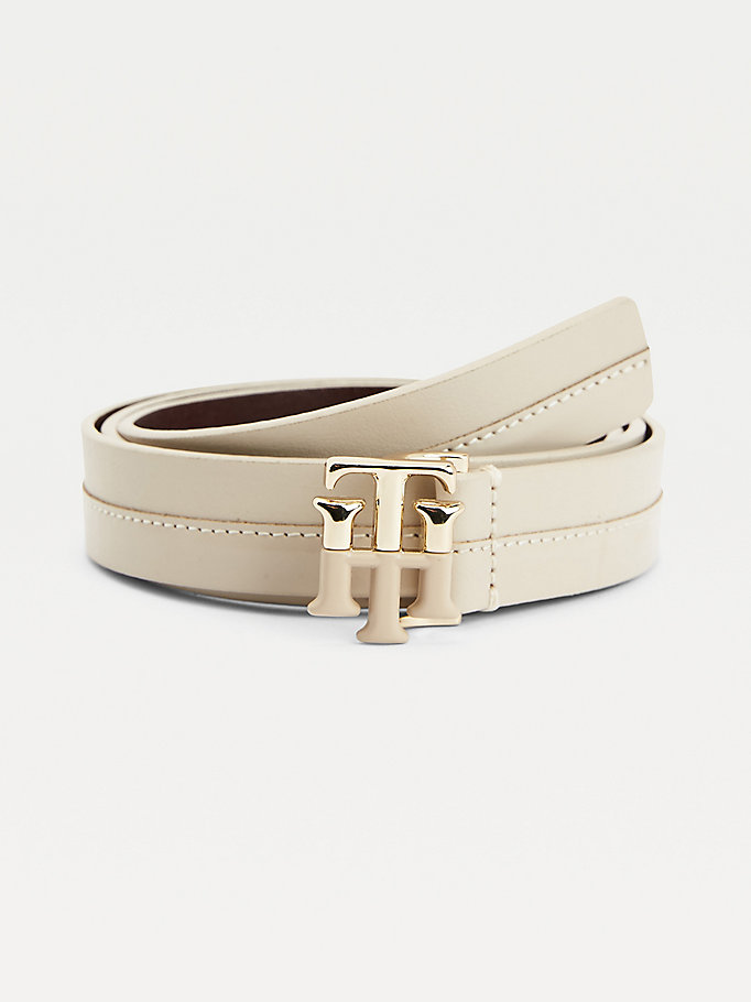 Tommy Hilfiger Vachetta Lær Belte Dame Beige | SNYWPU-426