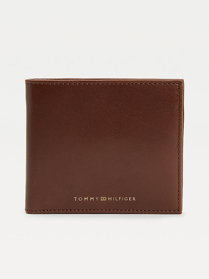 Tommy Hilfiger Vanlige Lær Card And Coin Lommebok Herre Brune | MNCEDI-706