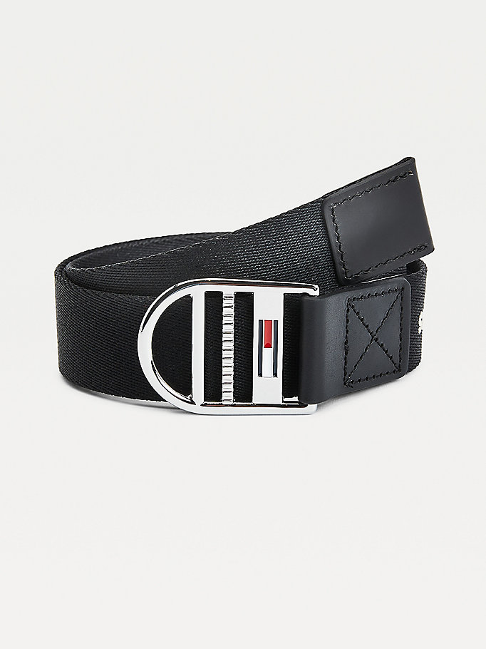 Tommy Hilfiger Webbing Logo Belte Dame Svarte | LBAYVW-261